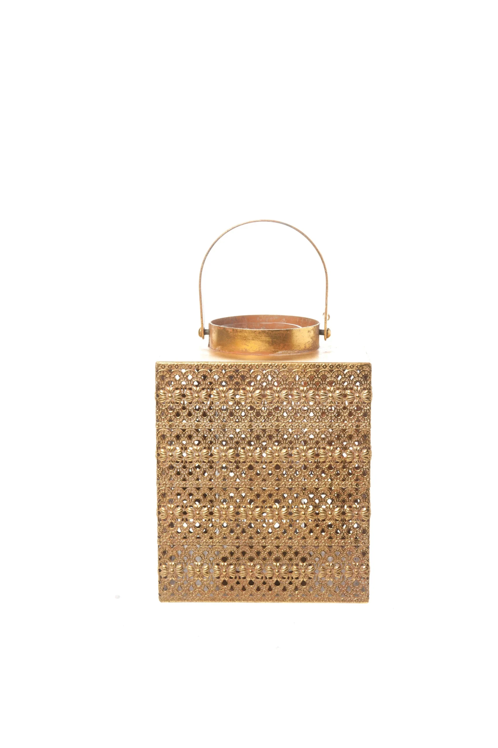 ARPIMEX Lanterna Metallo 16 x 16 x 20,5 Cm Gold