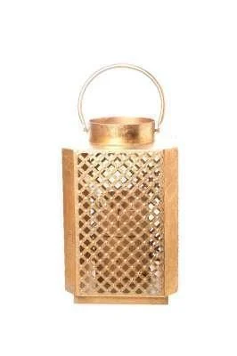 ARPIMEX Lanterna Metallo 19,5 x 19,5 x 30,5 Cm Gold