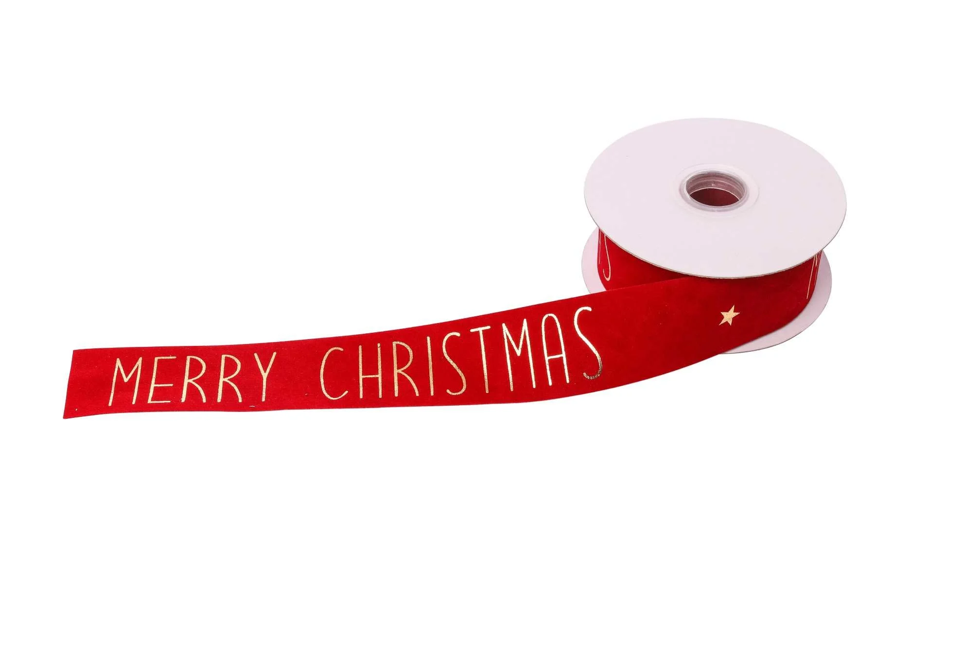 ARPIMEX Nastro Natale Merry Christmas 38 Mm 10 Mt RED