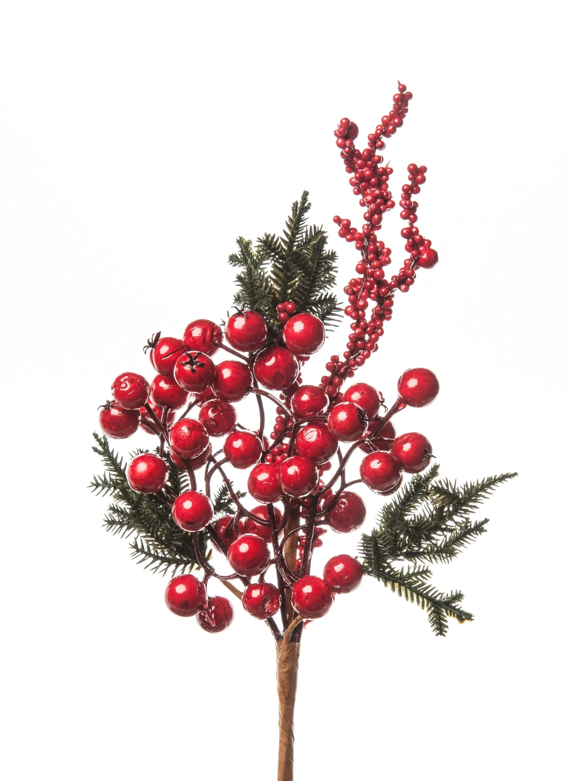 ARPIMEX Pick Natale Cedro e Bacche Natalizie Rosso