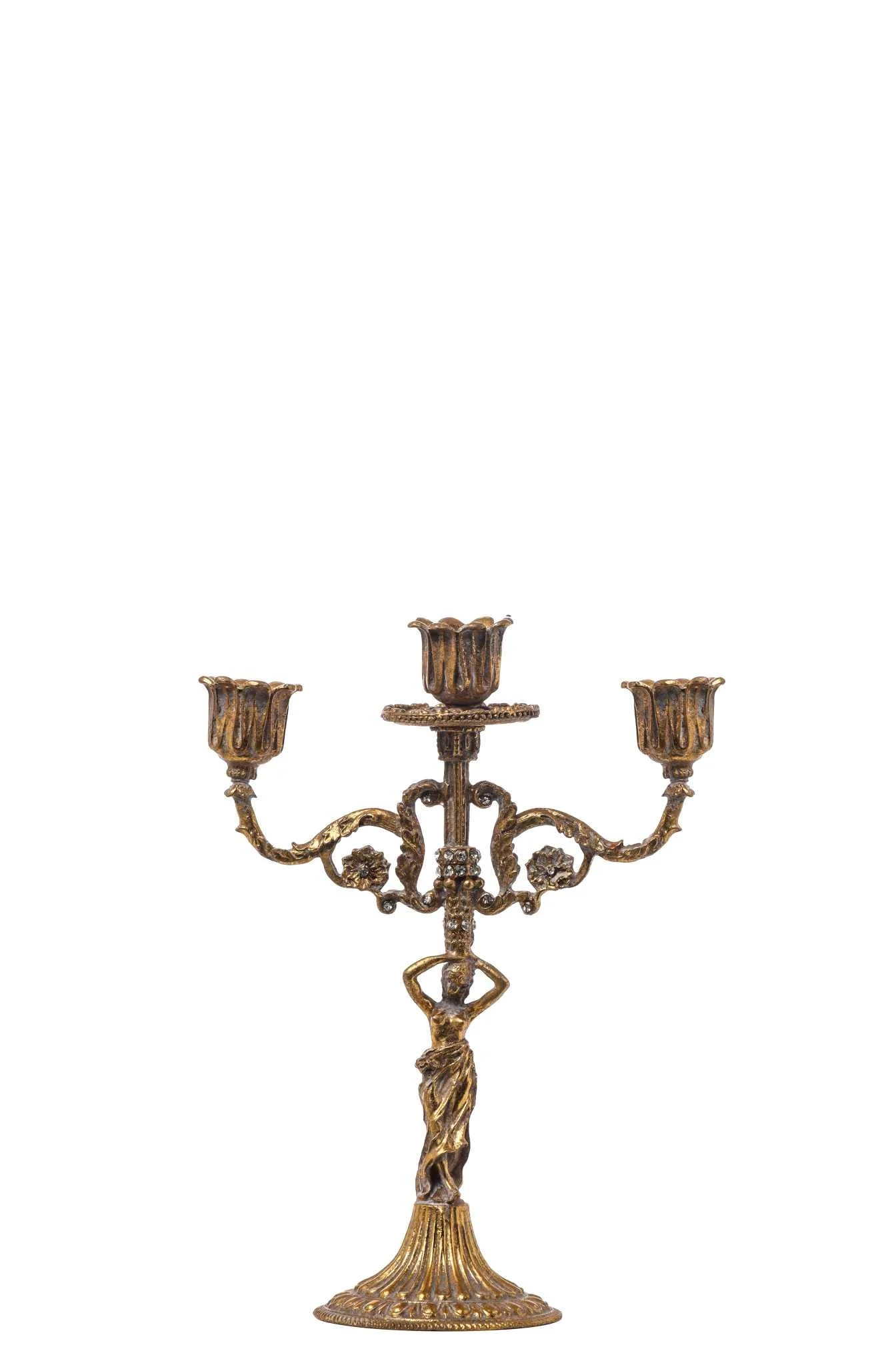 ARPIMEX Portacandela Metallo 6 x 9,5 x 26,5 Cm Bronzo