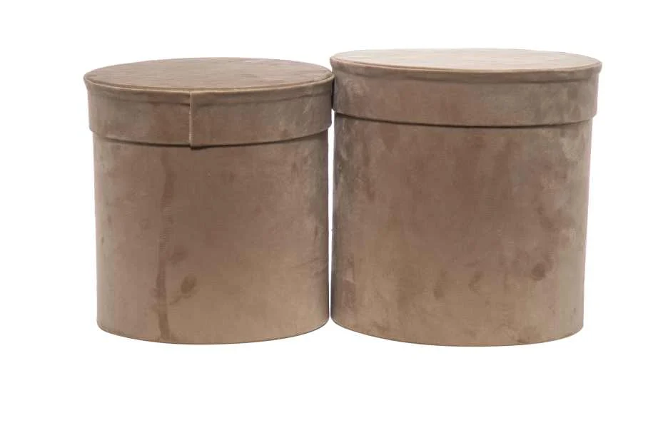 ARPIMEX Set Natale 2 Cappelliere Velluto D 26 Cm H 26 Cm Marrone