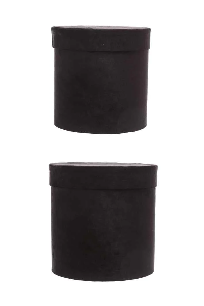 ARPIMEX Set Natale 2 Cappelliere Velluto D 26 Cm H 26 Cm Nero