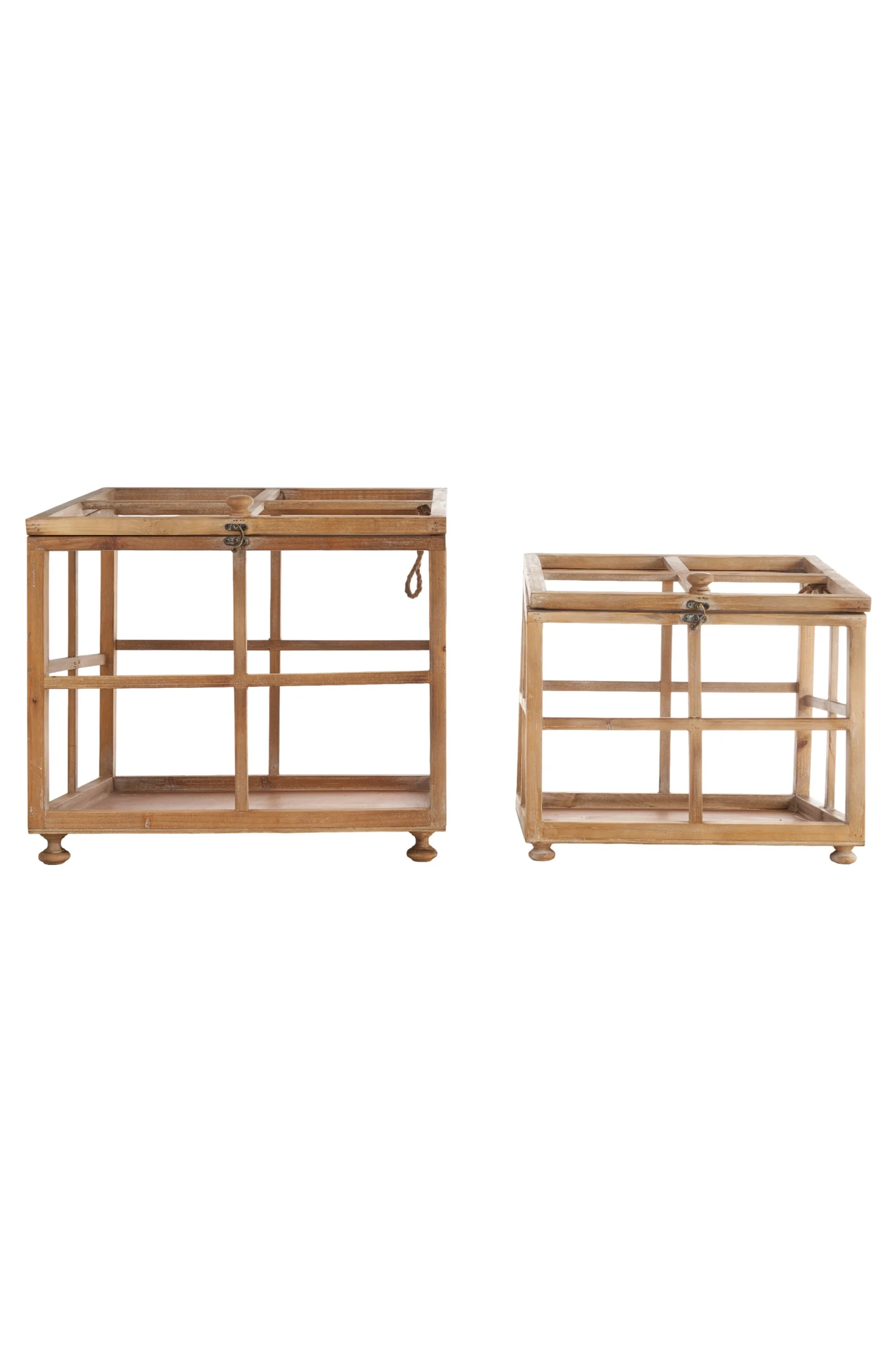 ARPIMEX Set 2 Lanterne Legno M.G. 48 x 36 x 46 Cm