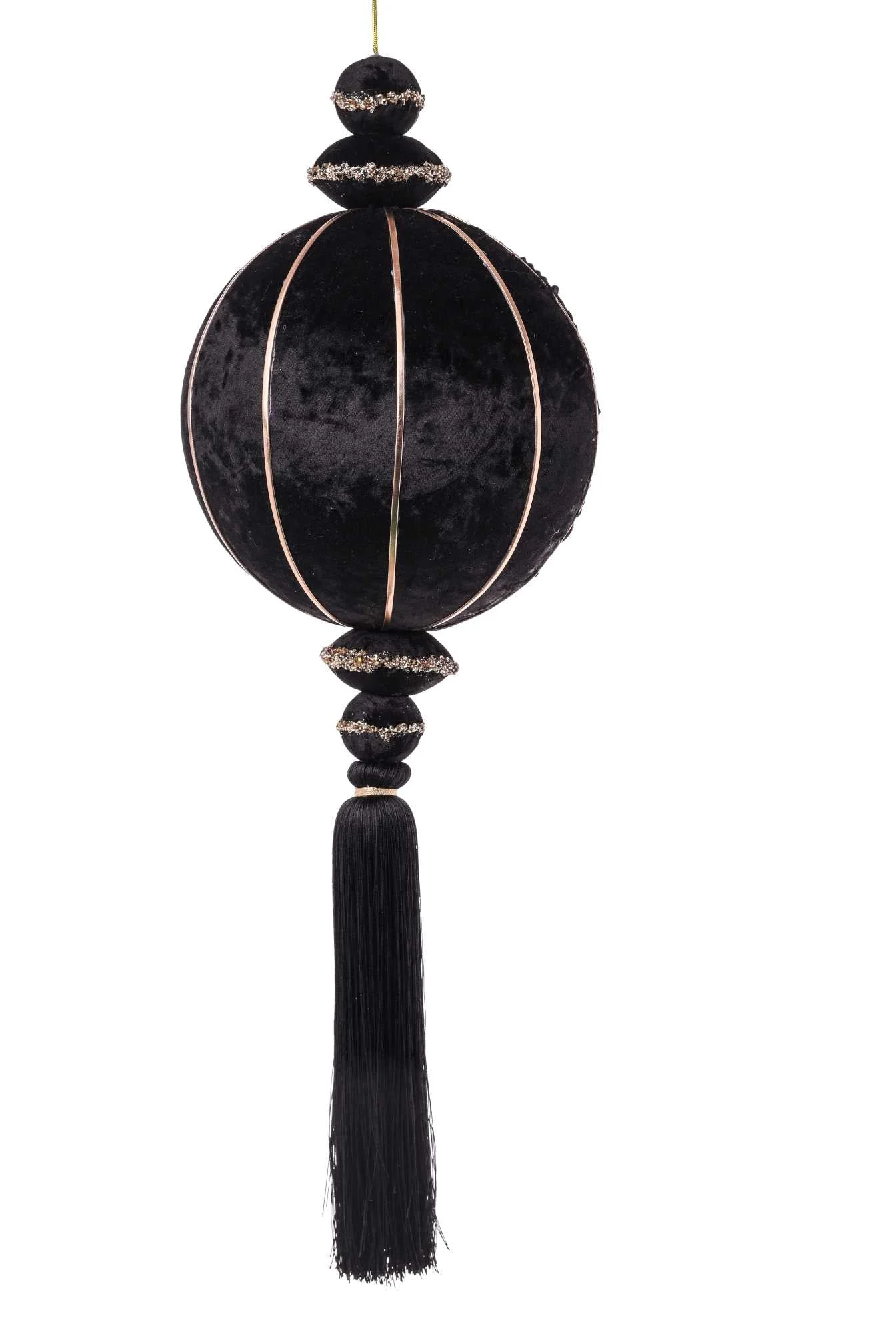ARPIMEX Sfera Natale con Decoro 24 x 24 x 74 Cm Nero