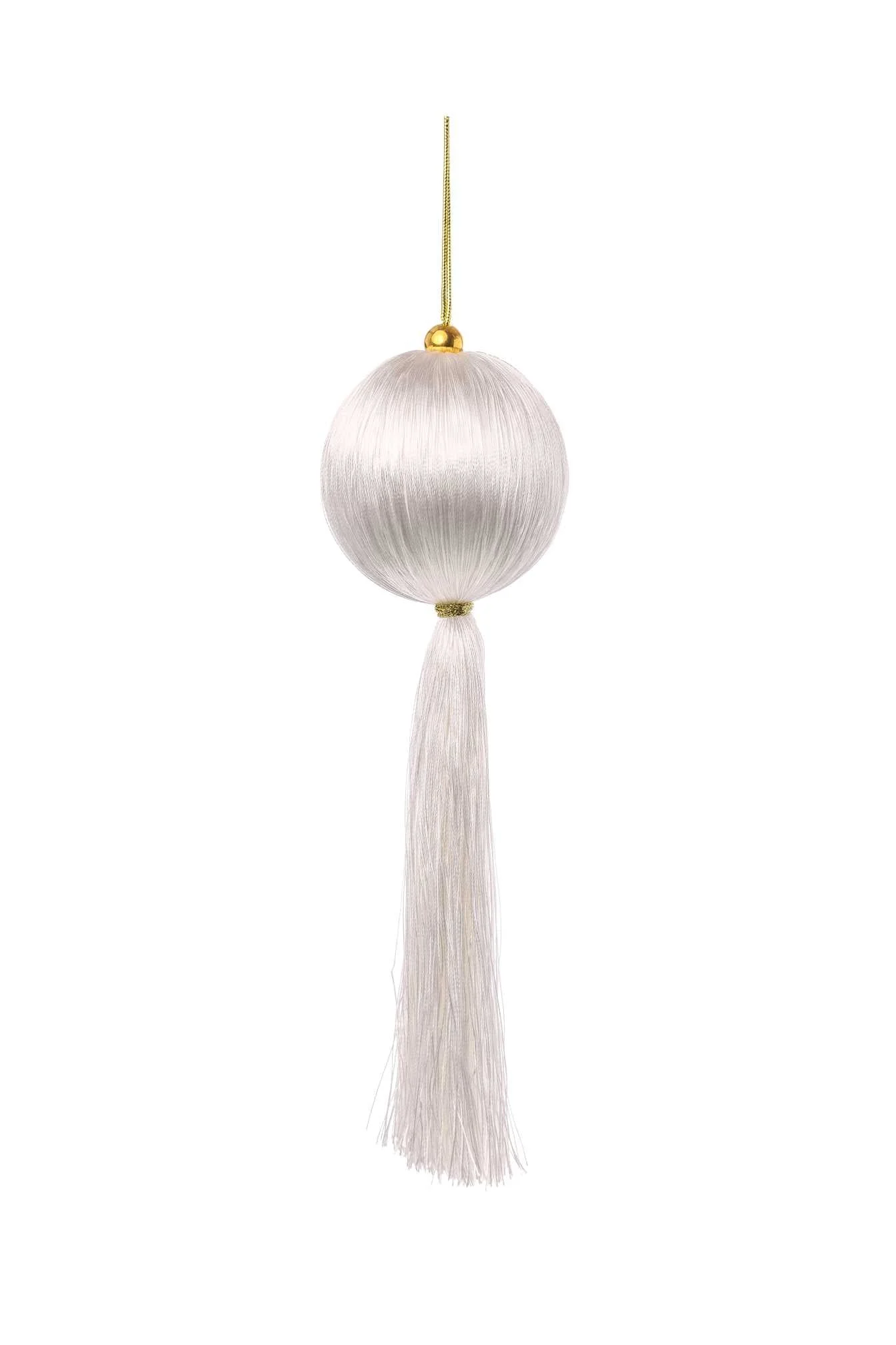 ARPIMEX Sfera Natale con Decoro 9 ,5 x 9,5 x 30 Cm Bianco