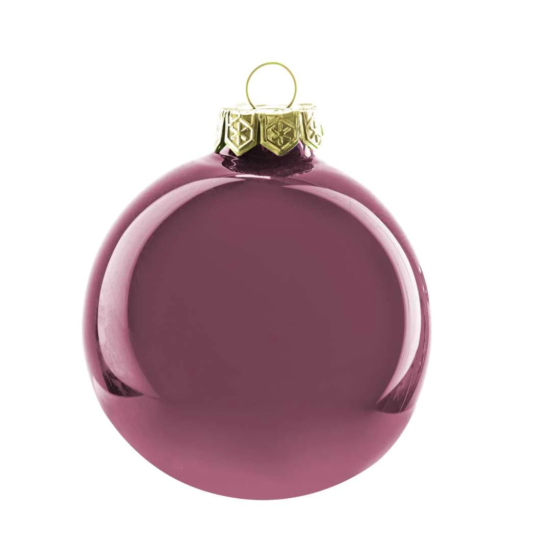 ARPIMEX Sfera Natale Singola D 150 Mm Vetro Mauve