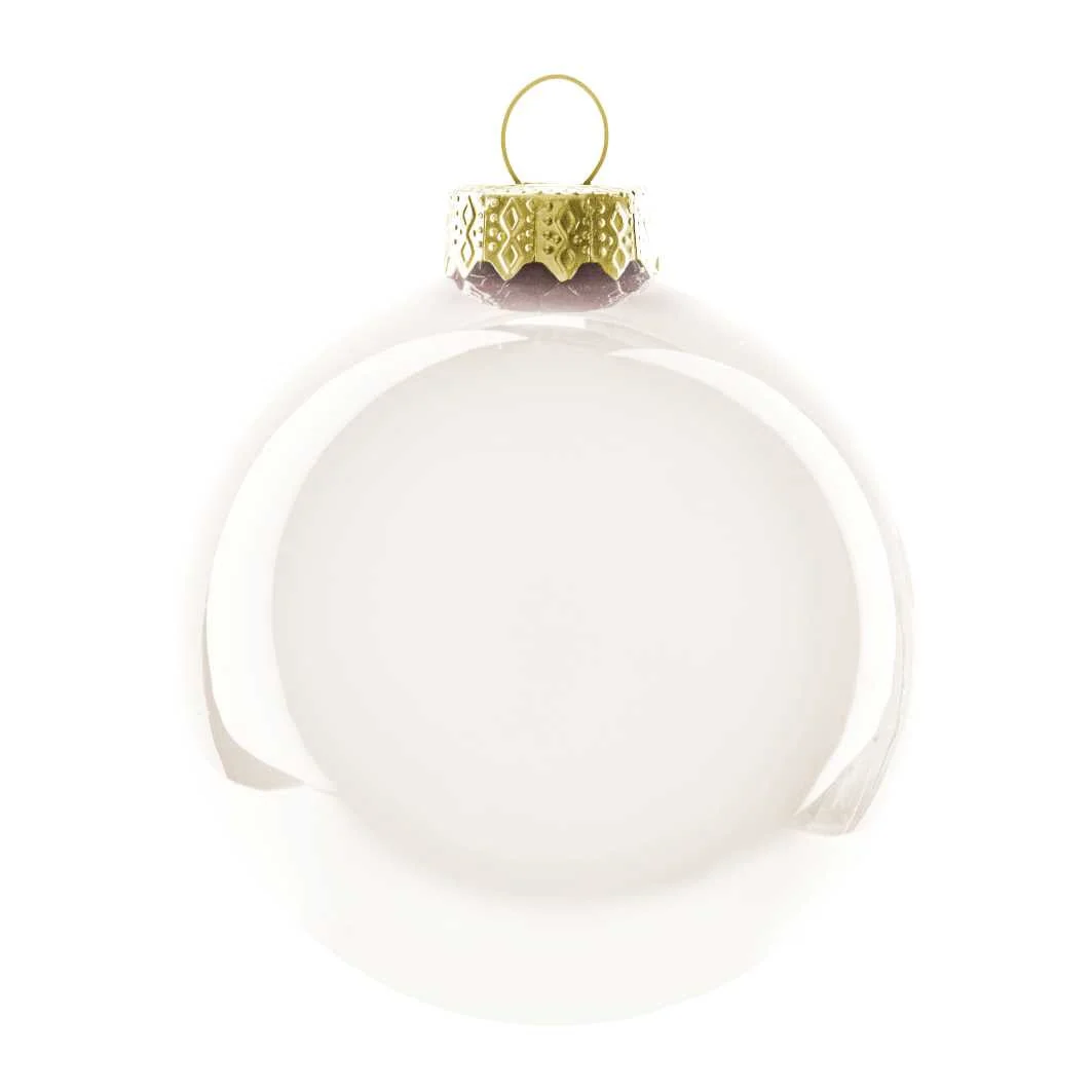 ARPIMEX Sfera Natale Singola D 150 Mm Vetro Milk