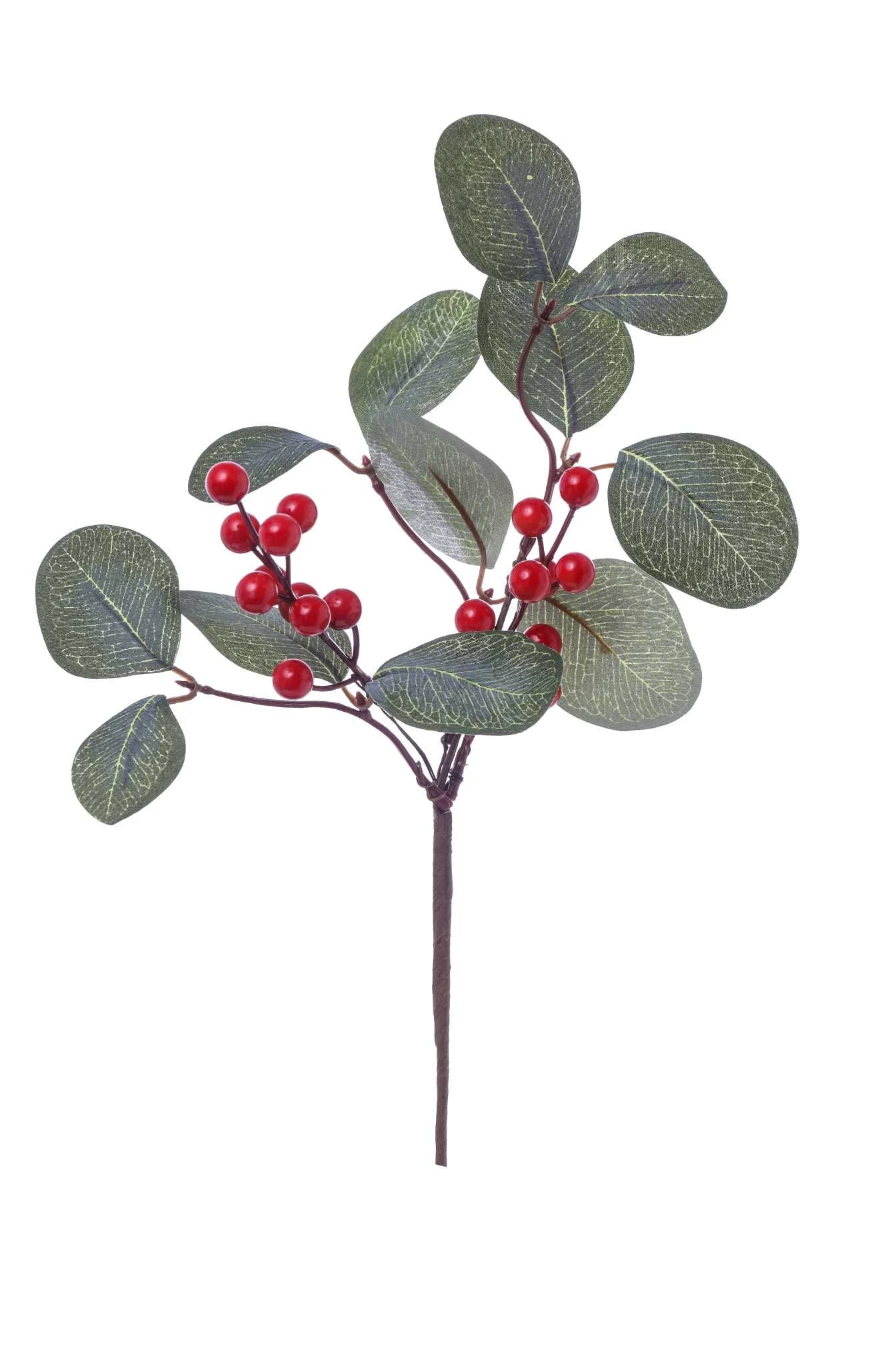 ARPIMEX Tralcio Natale Bacche Eucalipto 35 Cm Rosso e Verde
