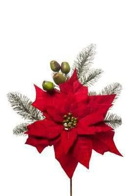 ARPIMEX Tralcio Natale Poinsettia Velvet 45 Cm Rosso