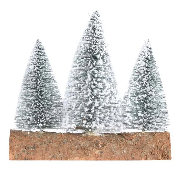 ARPIMEX Tris Alberelli Natale H 19 Cm L 19 Cm Innevati