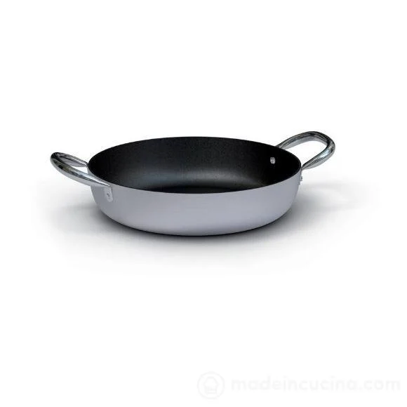 BALLARINI Tegame 2 Maniglie D 36 Cm Alluminio Argento Nero