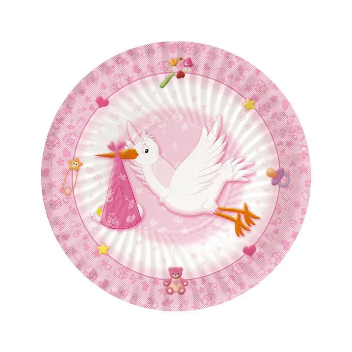 Big Party Piatti Benvenuta D 18 Cm Rosa 8 Pz