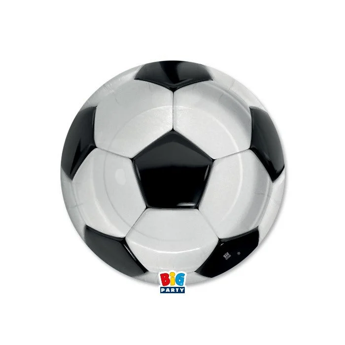 Big Party Piatti Football Calcio D 18 Cm 8 Pz