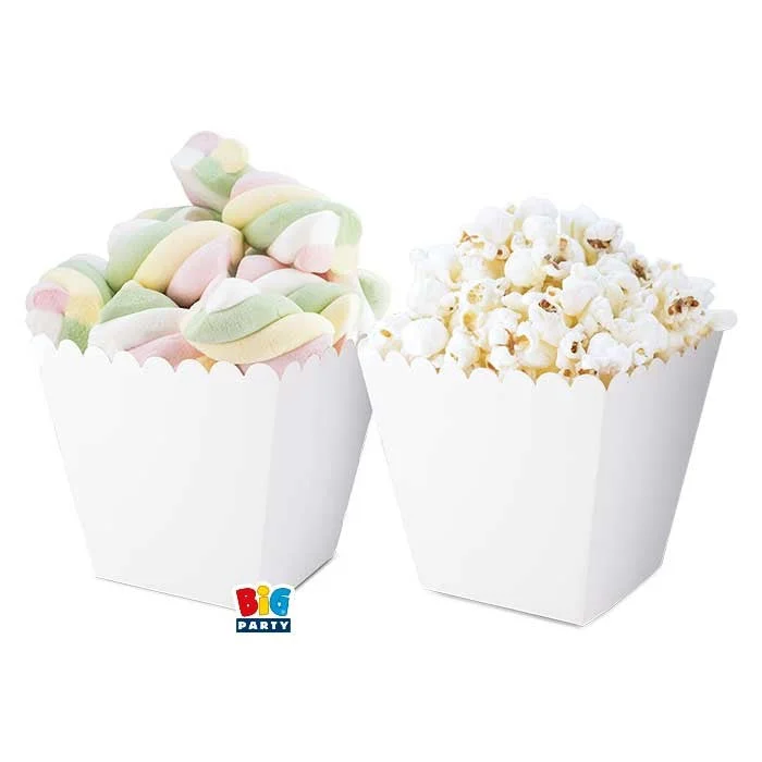 Big Party Sweety Box 6,5 x 8 x 6,5 Cm Bianco 6 Pz