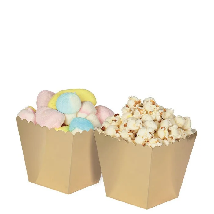 Big Party Sweety Box Gold Metal 6,5 x 8 x 6,5 Cm 6 Pz