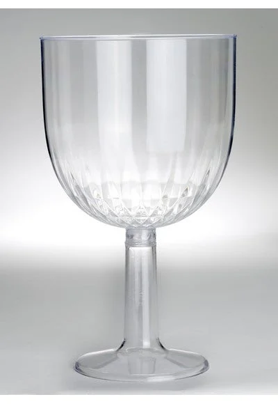 Bigiemme Coppa Acqua Plastica Trasparente Gambo Lungo 16x27 cm
