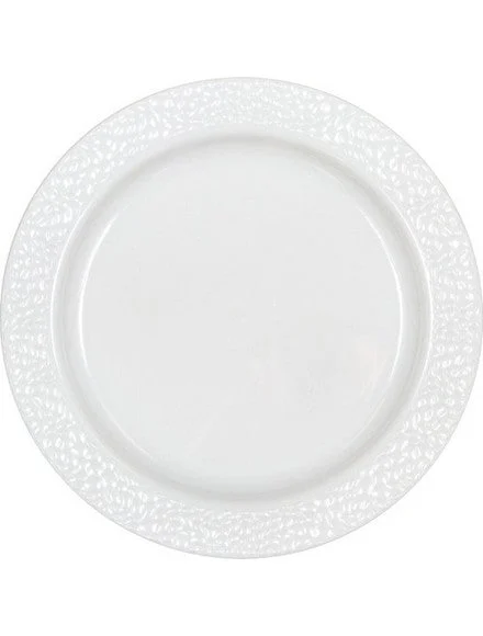 Bigiemme Piatto Plastica D 23 Cm Bianco 10 Pz