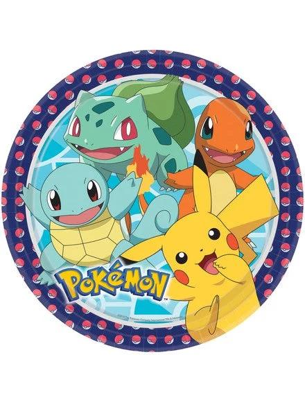 Bigiemme Piatto Pokemon D 23 Cm 8 Pz