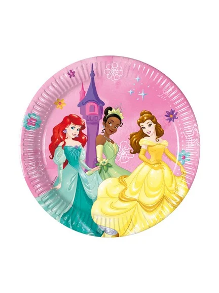 Bigiemme Piatto Princess Live Your Story D 20 Cm 8 Pz