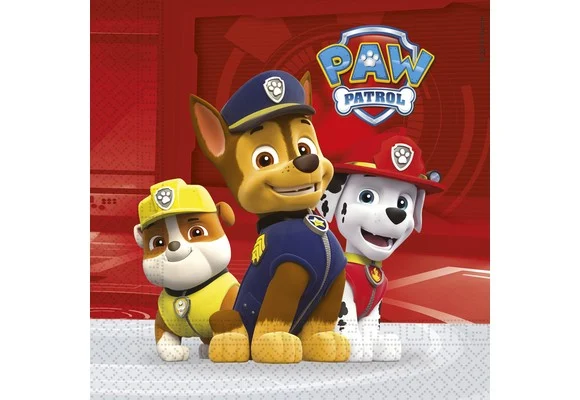 Bigiemme Tovagliolo Paw Patrol Ready for Action 33 x 33 Cm  20 Pz
