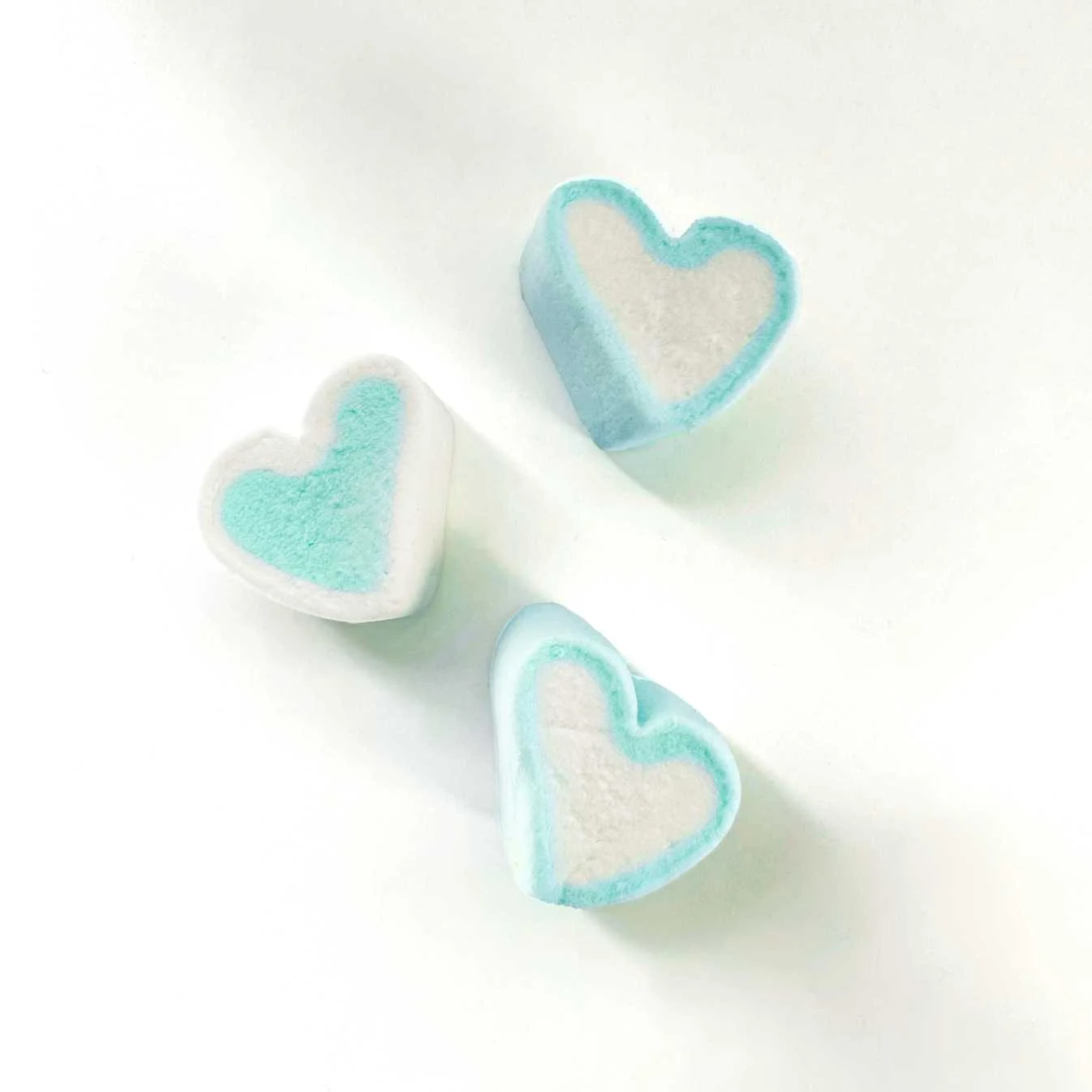 Biribaò Marshmallows CuoriMix Bianchi Azzuri Busta 1 Kg