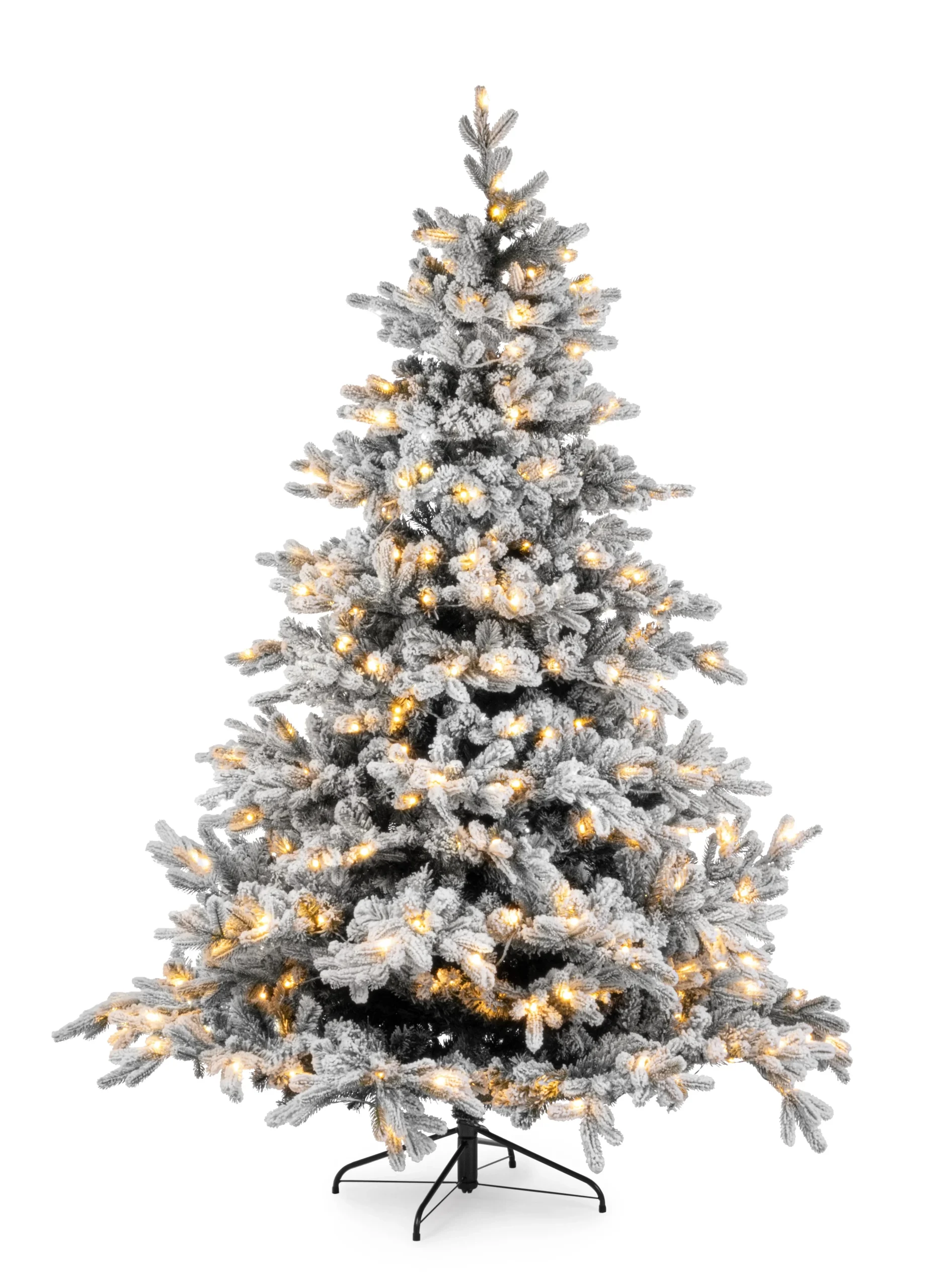 Bizzotto Albero di Natale Massive Innevato H 210 Cm 2.853 Rami 450 Led