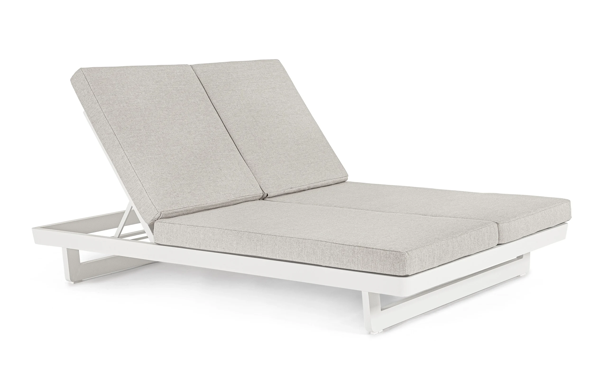 Bizzotto Lettino Doppio con Ruote Infinity Bianco