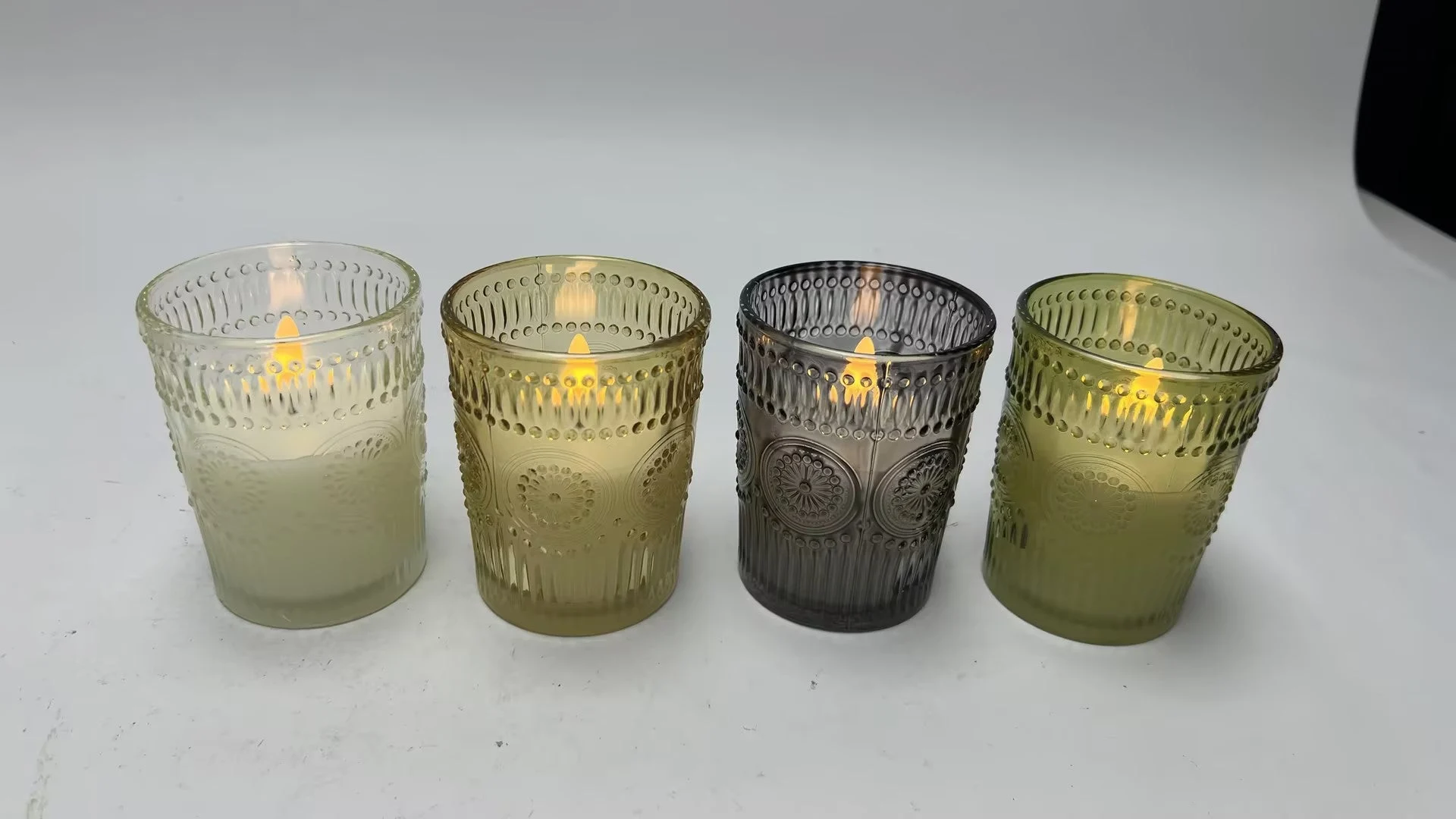 BONTURI CASA HOME DECORATION Candela Led Vetro 8 x 10 Cm Assortite 1 Pz