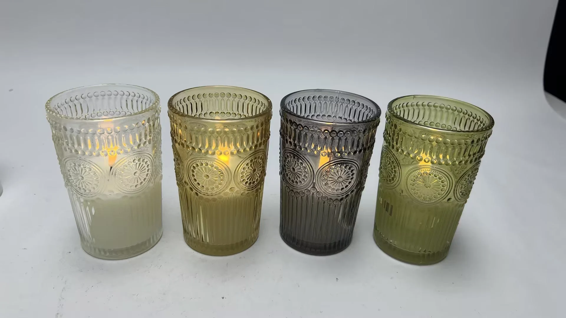 BONTURI CASA HOME DECORATION Candela Led Vetro 8 x 12,5 Cm Assortite 1 Pz