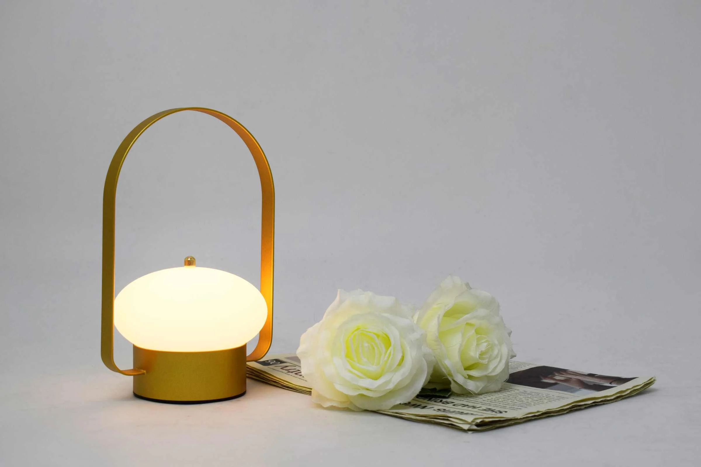 BONTURI CASA HOME DECORATION Lampada ad Arco 22 Cm Gold