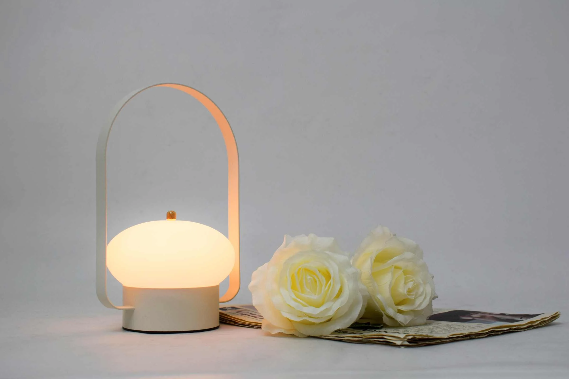 BONTURI CASA HOME DECORATION Lampada ad Arco 22 Cm White