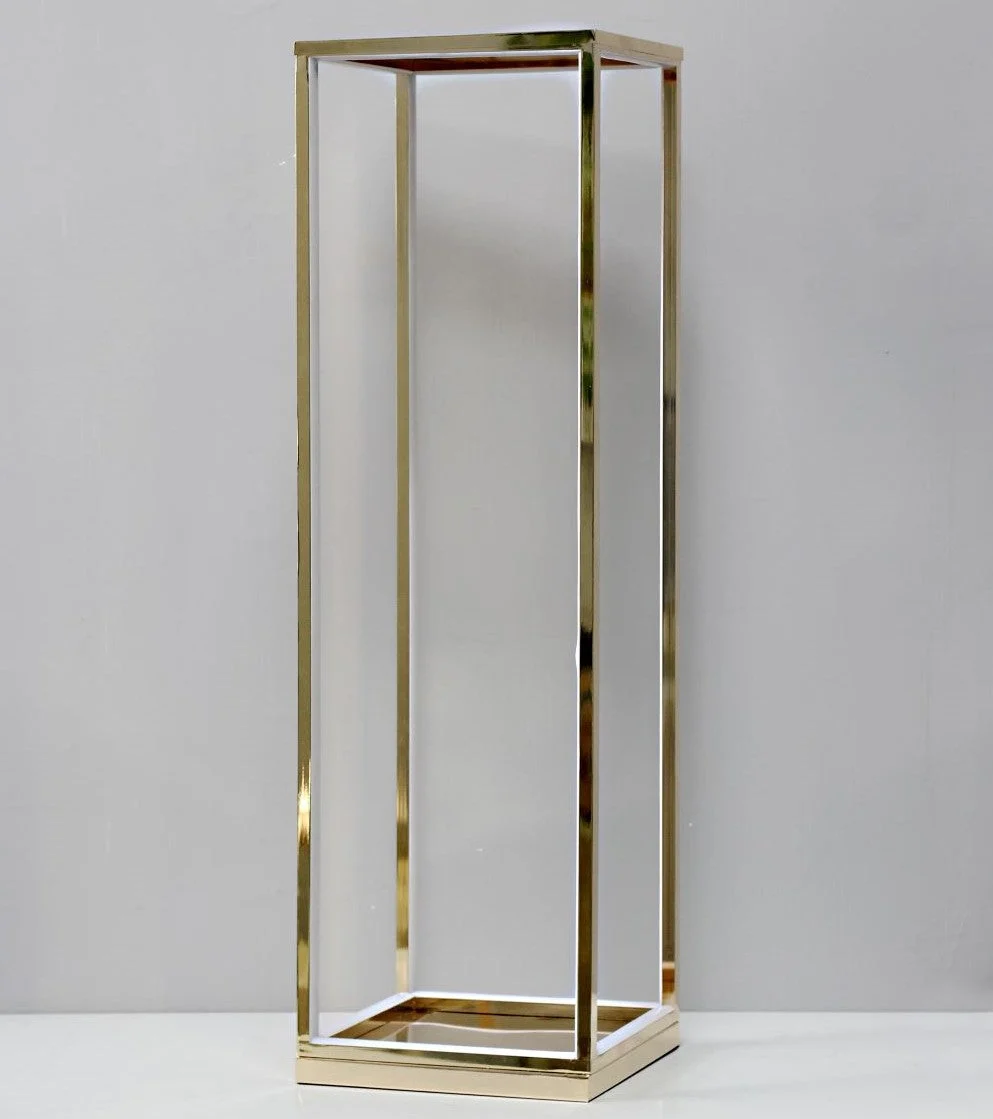 BONTURI CASA HOME DECORATION Lanterna Oro H 100 Cm 30 x 30 Cm Grande