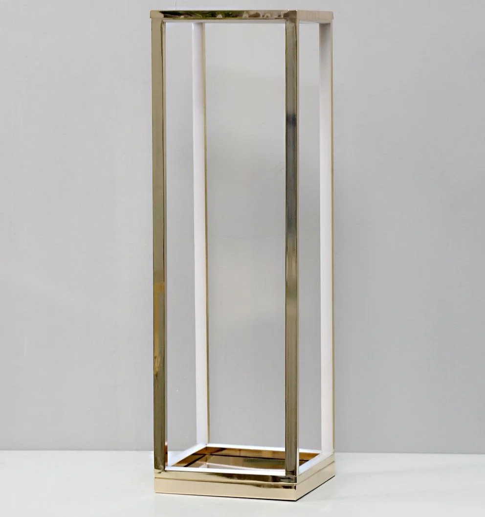 BONTURI CASA HOME DECORATION Lanterna Oro H 82 Cm 25 x 25 Cm Piccola