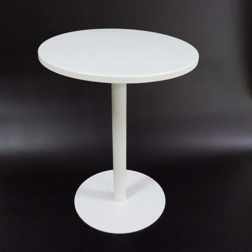 BONTURI CASA HOME DECORATION Tavolino Metallo H 50 Cm D 40 Cm Bianco