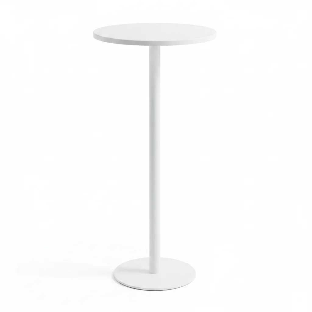 Bonturi Casa Tavolino Metallo Bianco H70 D30 cm