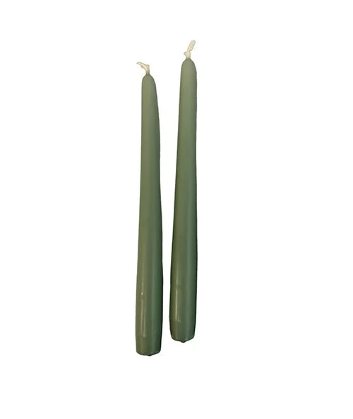 Cereria Di Giorgio Candele Coniche D 2,2 Cm H 30 Cm 12 Pz Vintage Green