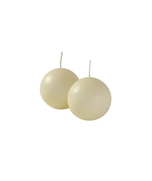 Cereria Di Giorgio Candele sfera Ø 4,5 cm (12 pz) - Avorio