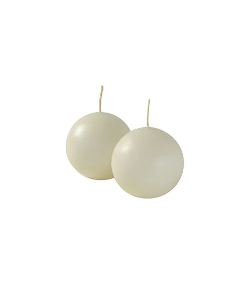 Cereria Di Giorgio Candele sfera Ø 4,5 cm (12 pz) - Panna