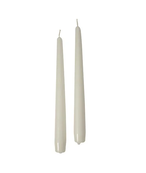 Cereria Di Giorgio Candele Coniche Ø 2,2 cm H. 30 cm (12 pz) - Panna