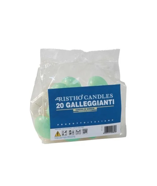 Cereria Di Giorgio Candele Galleggianti Ø 4,5 cm H. 2,7 cm (20 pz) - Acqua