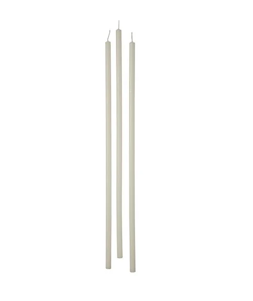 Cereria Di Giorgio Candele Stelo Ø 0,9 cm H. 37 cm (12 pz) - Panna