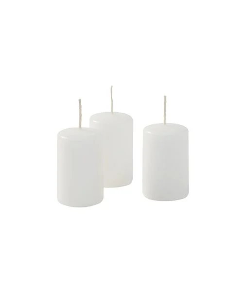 Cereria Di Giorgio Ceri Ø 4 cm H. 7 cm (12 pz) - Bianco