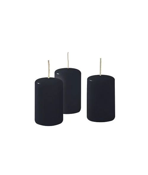 Cereria Di Giorgio Ceri Ø 4 cm H. 7 cm (12 pz) - Nero
