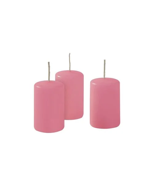 Cereria Di Giorgio Ceri Ø 4 cm H. 7 cm (12 pz) - Rosa Bebé