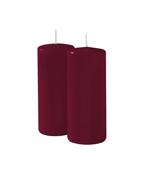 Cereria Di Giorgio Ceri Ø 6 cm H. 15 cm (6 pz) - Bordeaux