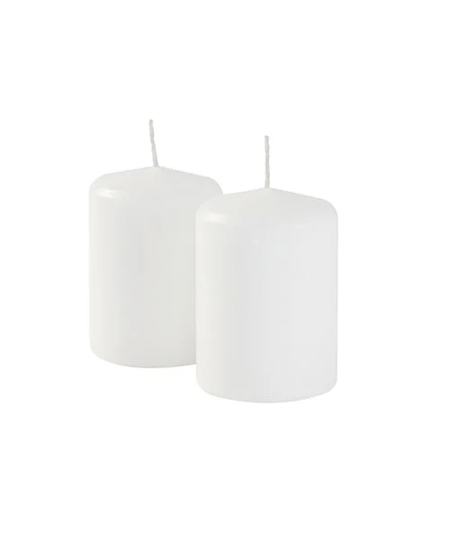 Cereria Di Giorgio Ceri Ø 7 cm H. 10 cm (4 pz) - Bianco