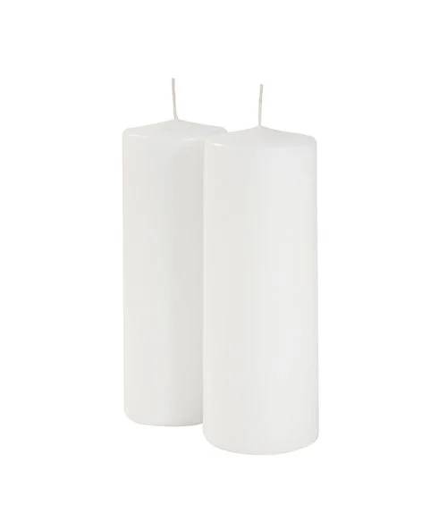 Cereria Di Giorgio Ceri Ø 7 cm H. 20 cm (2 pz) - Bianco