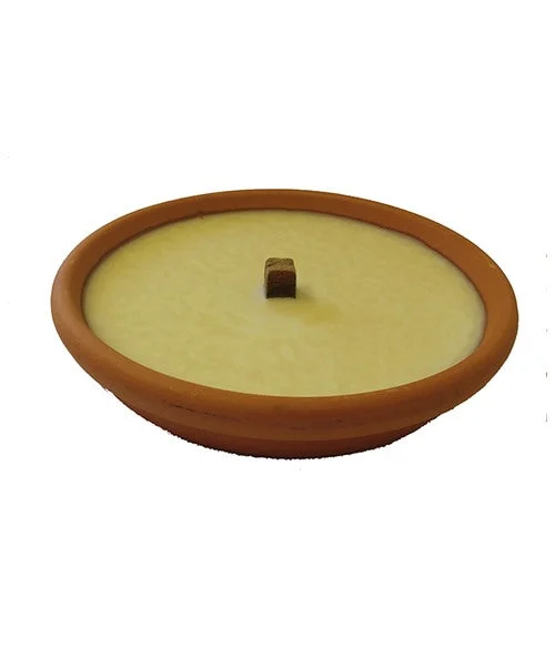 Cereria Di Giorgio Fiaccola Giardino Terracotta Ø 17,5 cm - Cera Rossa