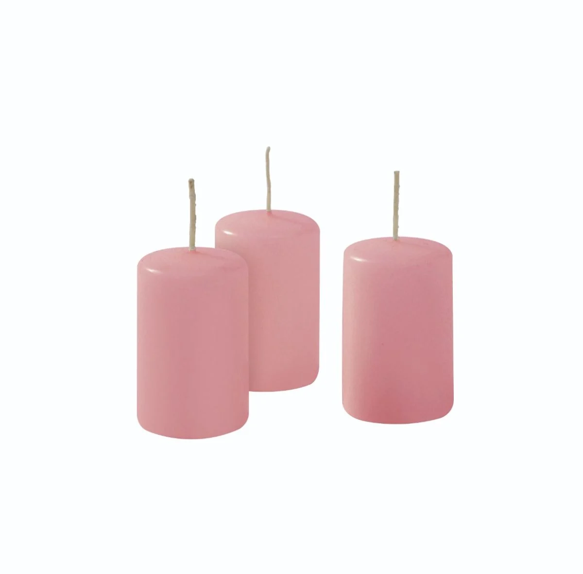 Cereria Di Giorgio Cero D 4 Cm H 7 Cm Rosa Polvere 12 Pz